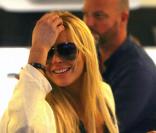 Lindsay Lohan a choisi l'île française paradisiaque de St-Barthélemy pour passer son réveillon du 31 décembre 2009.