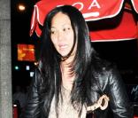 Djimon Hounsou et Kimora Lee à la sortie d'un restaurant de Los Angeles le 6 janvier 2010.
