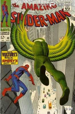 Un album des aventures de Spider-man contre le Vautour 