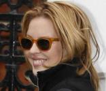 Kylie Minogue à Londres devant son domicile le 11 janvier 2010