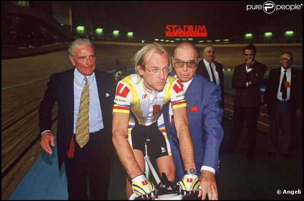 Laurent Fignon à l'inauguration du stadium de Bordeaux en octobre 1989 ! 