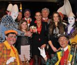 Stéphanie de Monaco et ses filles Pauline et Camille lors du deuxième jour du 34th Festival du cirque de Monte-carlo, le 15 janvier 2010