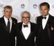 Robert de Niro, Martin Scorsese et Leonardo DiCaprio lors de la 67e cérémonie des Golden Globes à Los Angeles le 17 janvier 2010 