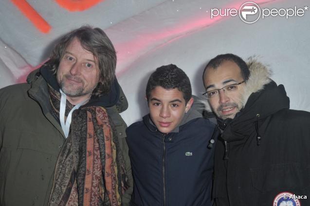 Gabriel Laferriere, Samy Seghir et Djamel Bensalah lors du festival de l'Alpe d'Huez le 21 janvier 2010