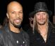 Common et Kid Rock à Los Angeles pendant le Téléthon pour Haïti organisé le 22 janvier par George Clooney et Wyclef Jean.