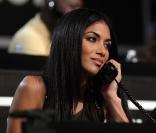 Nicole Scherzinger à Los Angeles pendant le Téléthon pour Haïti organisé le 22 janvier par George Clooney et Wyclef Jean.