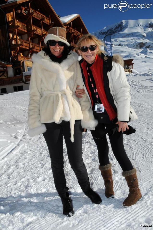 Marie-Anne Chazel à l'Alpe d'Huez. 23/01/2010