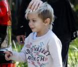 Gwen Stefani avec ses enfants Kingston et Zuma le 23 janvier à Los Angeles