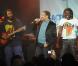 Khaled à l'occasion du concert Un dimanche pour Haïti , qui s'est déroulé au Bataclan, à Paris, le 24 janvier 2010.