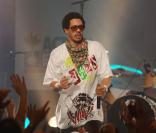 JoeyStarr à l'occasion du concert  Un dimanche pour Haïti , qui s'est déroulé au Bataclan, à Paris, le 24 janvier 2010.
