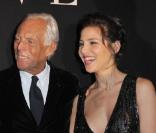Tina Turner, Giorgio Armani et Elsa Pataky au défilé Giorgio Armani Privé, le 25 janvier 2010