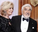 Mario Adorf et sa femme lors des DIVA Awards à Munich le 26 janvier 2010