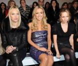 Inna Zobova, Rosanna Davison et Beatrice Rosen au défilé Basil Soda à Paris, le 26 janvier 2010
