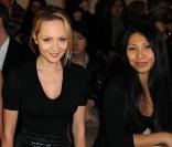 Rosanna Davison, Beatrice Rosen et Anggun au défilé Basil Soda à Paris, le 26 janvier 2010