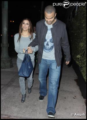 Eva Longoria et Tony Parker à Hollywood. 6 février 2010