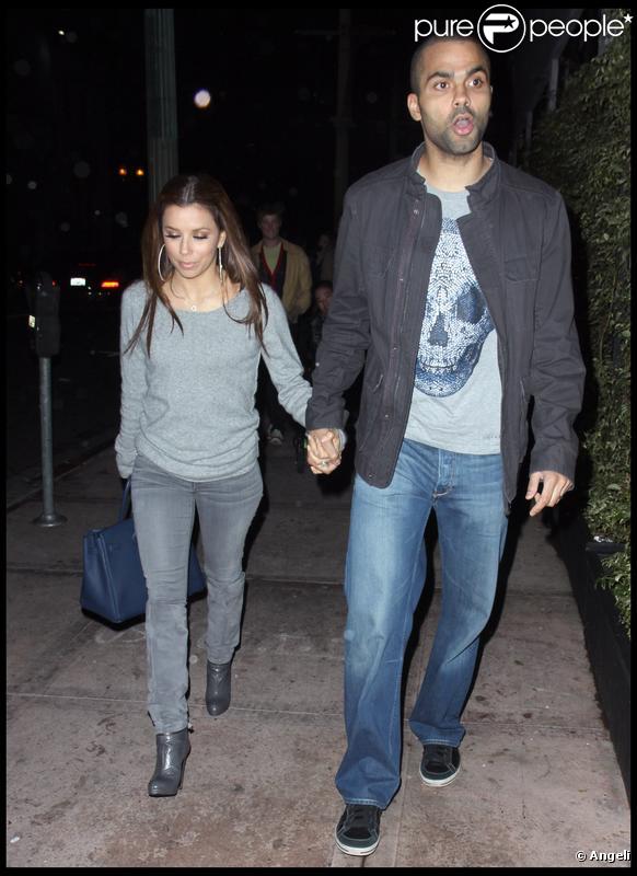 Eva Longoria et Tony Parker à Hollywood. 6 février 2010