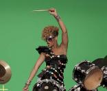 Rihanna pour la promo de son prochain clip Rude Boy