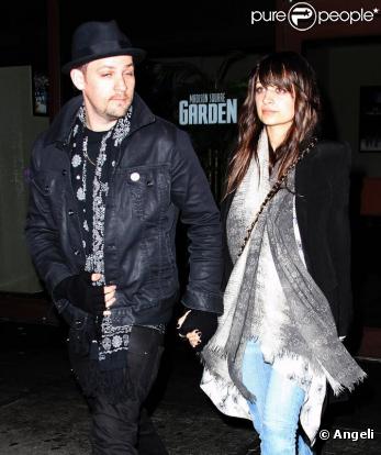 Nicole Richie et Joel Madden sortant d'n restaurant new-yorkais, le 17 février 2010