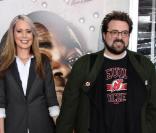 Le réalisateur Kevin Smith et son épouse à la première mondiale de Cop Out. 22/02/2010, à New York