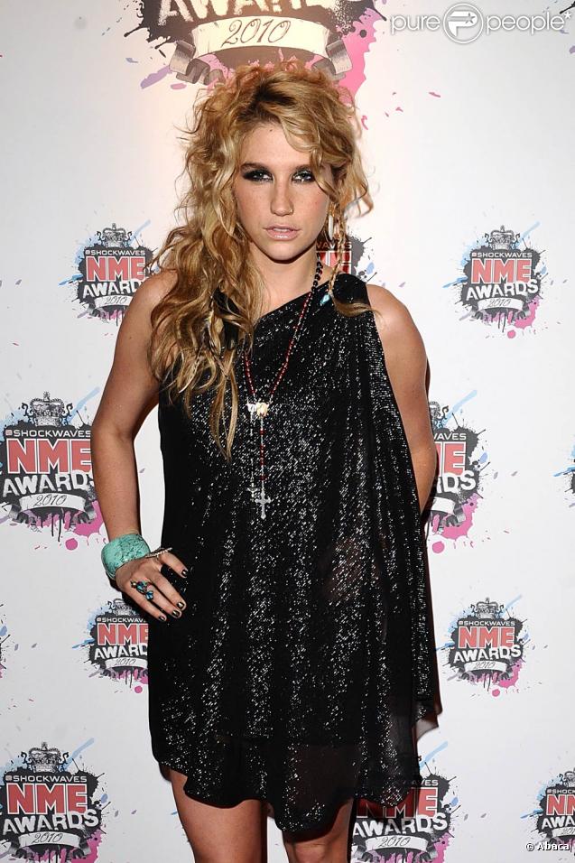 Ke$ha à la cérémonie des NME Awards, le 24 février 2010