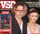Johnny Depp et Vanessa Paradis en couverture de VSD
