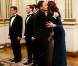 Nicolas Sarkozy et Carla Bruni au prestigieux dîner d'Etat, à l'Elysée. Ils ont reçu Dmitri Medvedev et son épouse Svetlana. 02/03/2010
