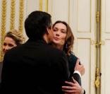 Carla Bruni et François Fillon au prestigieux dîner d'Etat, à l'Elysée. 02/03/2010