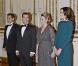 Nicolas Sarkozy et Carla Bruni au prestigieux dîner d'Etat, à l'Elysée. Ils ont reçu Dmitri Medvedev et son épouse Svetlana. 02/03/2010