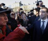 Dmitri Medvedev et son épouse arrivent à Notre-Dame de Paris. 02/03/2010