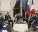 Nicolas Sarkozy reçoit Dmitri Medvedev et son épouse Svetlana. 02/03/2010