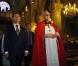 Dmitri Medvedev et son épouse Svetlana à Notre-Dame de Paris. 02/03/2010