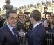 Nicolas Sarkozy et Dmitri Medvedev arrivent au musée du Louvre. 02/03/2010