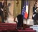 Mylène Farmer arrive à L'Elysée, le 2 mars 2010.