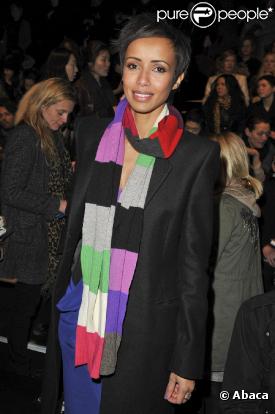 Sonia Rolland au défilé Sonia Rykiel à Paris le 7 mars 2010