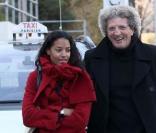 Elie Chouraqui et son épouse à leur arrivée au défilé Sonia Rykiel le 7 mars à Paris