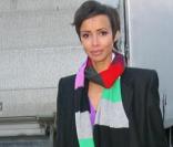 Sonia Rolland à son arrivée au défilé Sonia Rykiel le 7 mars à Paris