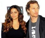 Camila Alves et Matthew McConaughey à la soirée Bravo à New York le 10 mars 2010