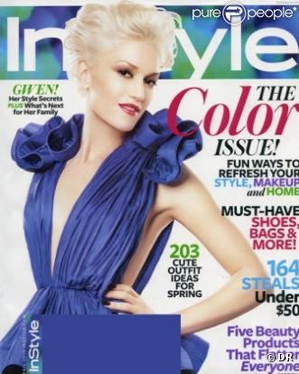 Gwen Stefani dans une robe signée Stella McCartney pour le magazine InStyle