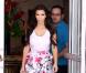 Kim Kardashian à la sortie de son hôtel le 19 mars 2010 à Miami