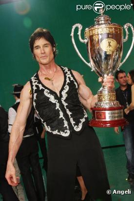 Ronn Moss et Sara Di Vaira pour la 6ème édition de l'émission Ballando con le stelle à Rome le 20 mars 2010
