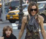 Sarah Jessica Parker accompagne James Wilkie à l'école le 8 avril 2010 à New York