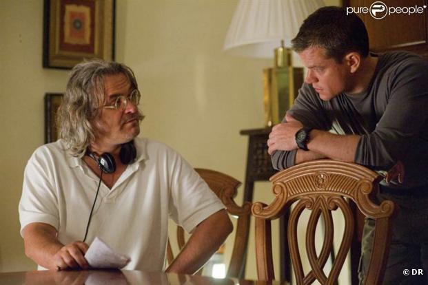 Paul Greengrass et Matt Damon sur le tournage de  Green Zone.