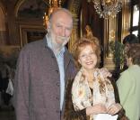 Jean-Pierre Marielle et Agathe Natanson ont assisté à la remise du prix du Brigadier attribué cette année à Ludmila Mikaël, le 23 avril 2010 