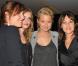 Virginie Efira entourée de ses partenaires à l'occasion de l'avant-première de  L'amour c'est mieux à deux , qui s'est tenue à l'UGC Ciné-Cité des Halles, à Paris, le 4 mai 2010.