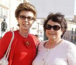 Françoise Montenay et Marie-Louise de Clermont-Tonnerre au défilé Croisière 2010-2011 de la maison CHANEL, à Saint-Tropez. 11/05/2010