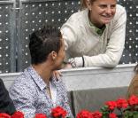 Cristiano Ronaldo assistent à la rencontre opposant Rafael Nadal à l'Ukrainien Dolgopolov, le 12 mai 2010 lors du tournoi de Madrid