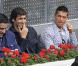 Raul et Cristiano Ronaldo assistent à la rencontre opposant Rafael Nadal à l'Ukrainien Dolgopolov, le 12 mai 2010 lors du tournoi de Madrid