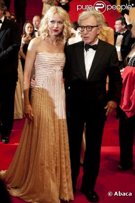 Naomi Watts et Woody Allen sur le tapis rouge du Festival de Cannes, avant la projection de You Will Meet A Tall Dark Stranger, le 15 mai 2010