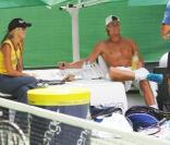 Lleyton Hewitt et son épouse Bec 