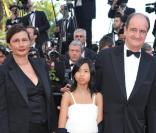 Pierre Lescure, sa femme Frédérique et sa fille Anna lors du dernier tapis rouge du 63e festival de Cannes le 23 mai 2010